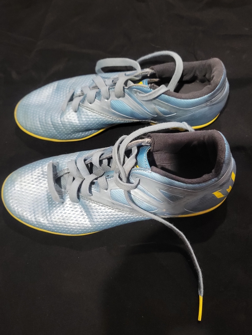 Adidas Messi 15.3 Men's  Blue Teal Athletic Indoor Soccer Sneakers Shoes Size 7